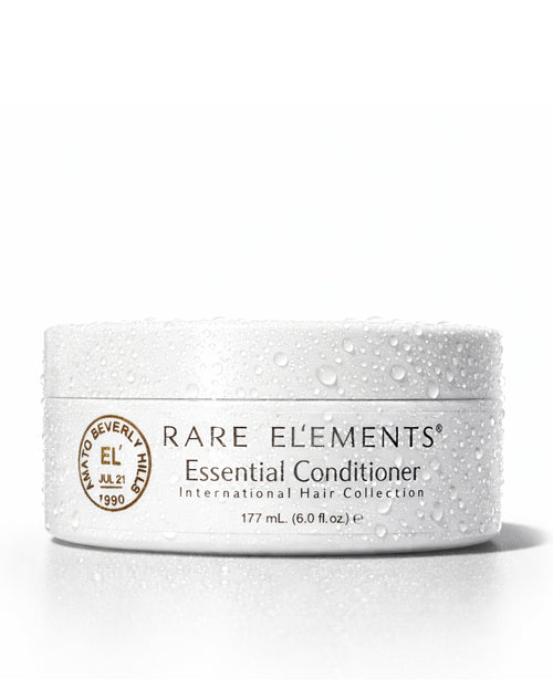 Jar of Rare Elements Essential Conditioner on a white background